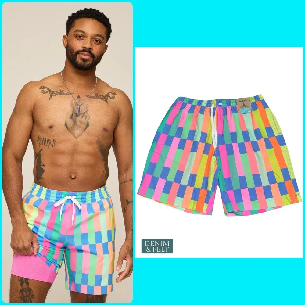 NEW Chubbies The Technicolor Stitches 7